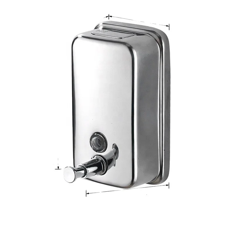 Manual Wall-mounted Soap Dispenser Silver 500 Ml Contact COMEX EURO  DEVELOPMENTS | Wall Mounted Stainless Steel Soap Dispenser 500ml 