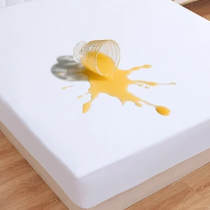 Full Size Terry Mattress Protector with Fitted Style Breathable Waterproof Mahjong Mat Cover