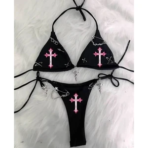 Designer Black Swim Suit Manufacturer Custom Bikini Women's Swimsuit Slip Swimwear Women Plus Size Bathing Suits for Women