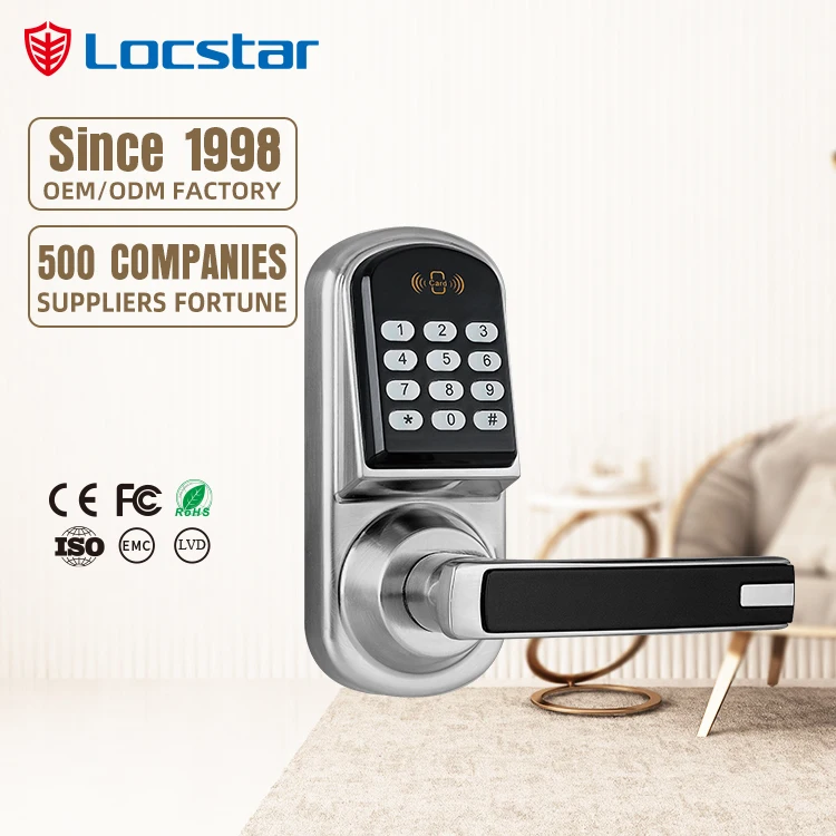 Locstar Password S50 Card Unlocking Small Size Electric Door Lock From Shenzhen Professional Production Smart Lock Factory