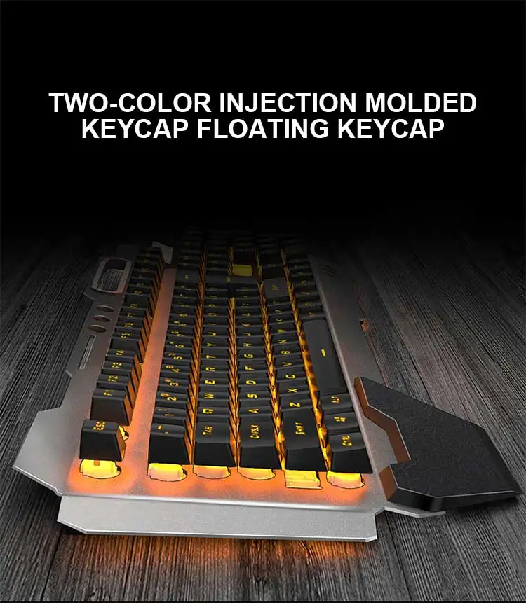 Ancrue Gaming Design Wireless Keyboard and Mouse Combo Set LED for Laptop Computer Gamer