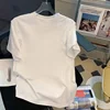 manica corta tinta unita bianca