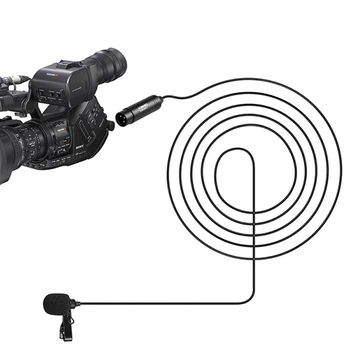 COMICA CVM-V02O XLR 48V Phantom Power Lavalier Microphone Omnidirectional Lapel Microphone for Canon Sony Panasoni Camcorders detail image