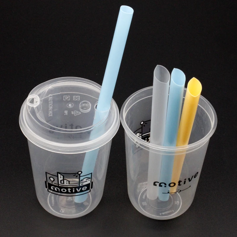 Buy Wholesale China Custom Logo Print Disposable 16oz 24oz Frosted Clear U  Shape Plastic Hard Pp Boba Bubble Tea Cup & Disposable Plastic Cup at USD  0.16