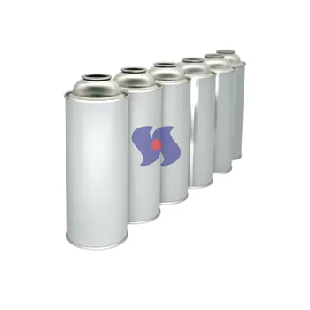 Diameter 65x159mm Empty Aerosol Tin Cans For Butane Gas Used CMYK Printing Acceptable