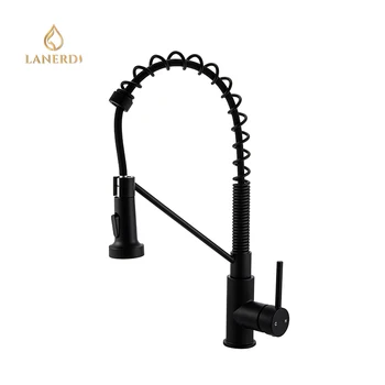 chrome Black pull down sprayer brass deck-mount wholesale upc High-arc watermark modern Gold cupc pull down kitchen faucet