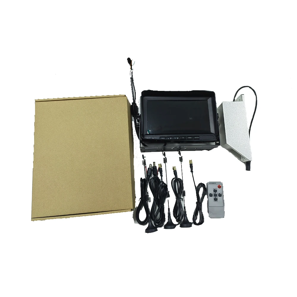 7Inch Wireless CCTV Security Kit with AHD 1080P Forklift Truck Cameras Network Monitor
