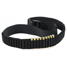 Tactical 50 Round Adjustable Shell Waist Belt 12/20GA Ammo Holder Pouch Cartridge Belts Hunting Accessories