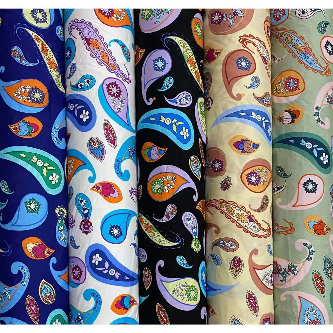 Factory Custom Design 30s45s Rayon with so Many Floral Woven Spun Printed 100 Viscose Elegant for Lady Dress