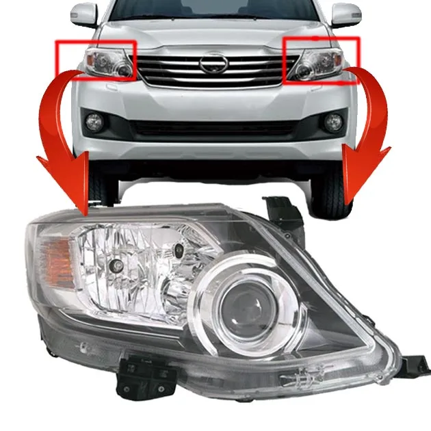 car accessories led headlight for Toyota Fortuner 2012 2013 2014 2015 headlight accessories body kit