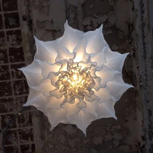 Mechanical Engineering Flower Lamp Ceiling Peony Flower Pendant Lights Dynamic Flower up Down Chandelier Lighting