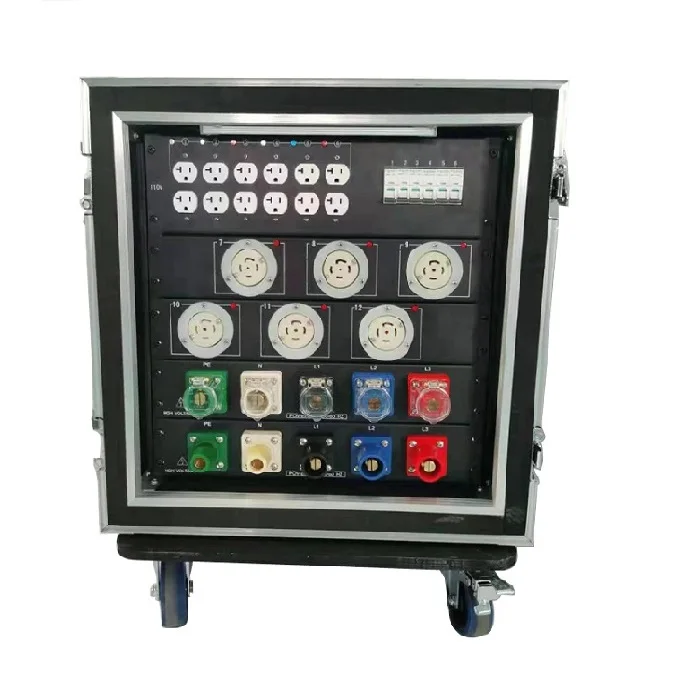 30 Amp Twistlock Output 3 Phase Power Distribution Rack Stage Dj Audio Power Distro Boxes