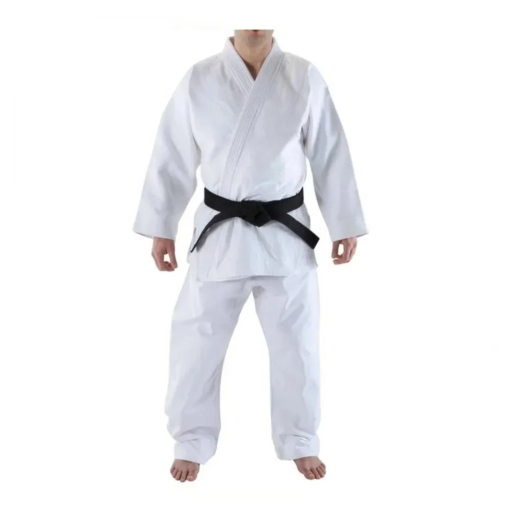 Custom Logo Heavy Weight Karate Uniforms Solid Color Martial Arts Taekwondo Jiu Jitsu Kimono Unisex Cotton Set  Made in Pakistan