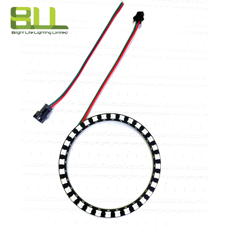 Smart LED Ring WS2812  Individually Addressable Pixel RGBIC 32Leds DC5V Led Strip Light