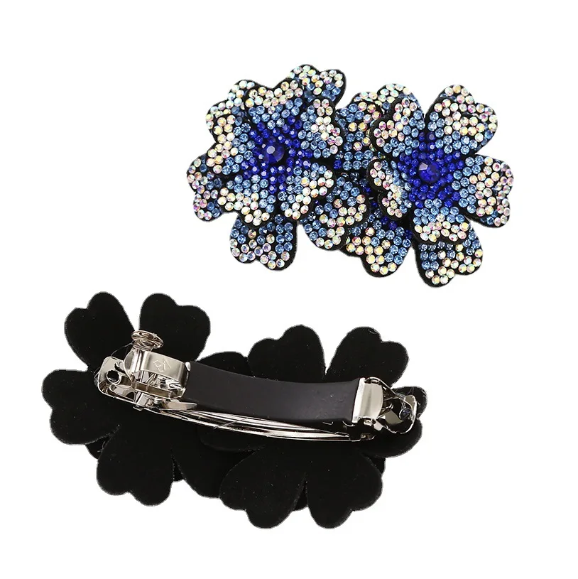 Женская заколка для волос со стразами