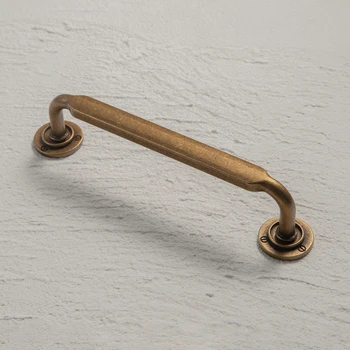 American Style Distressed Furniture Hardware Knobs Cabinet Handles Back Plate for Kitchen Balcony Distressed Style Drawer Pulls
