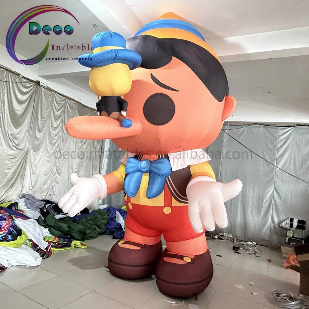 Alibaba.com: 4m PVC Custom Pinocchio Inflatable with LED Lamp for ...
