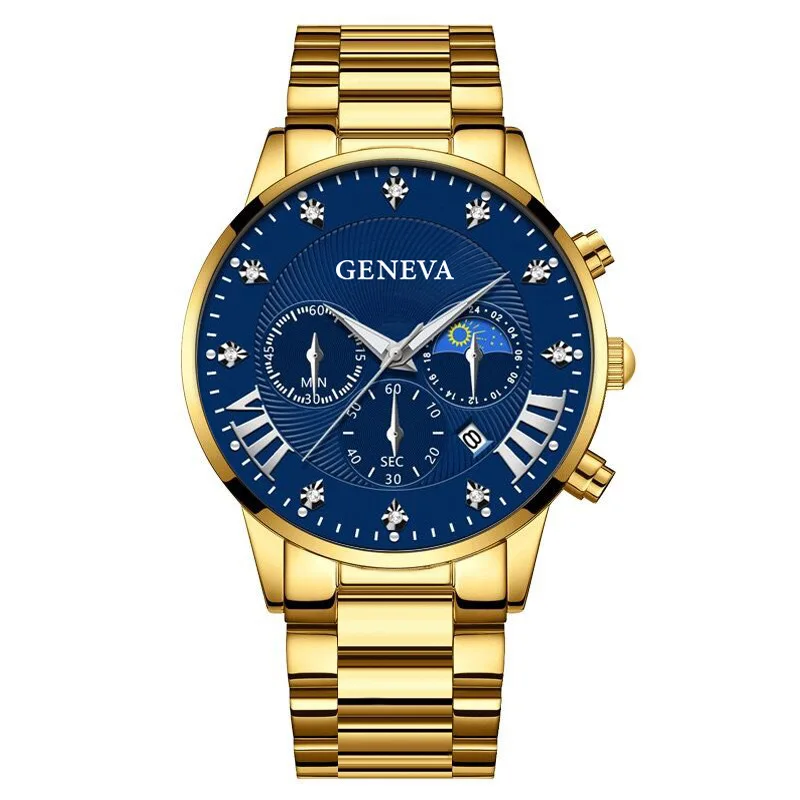 Reloj GENEVA + Pulsera para caballeros Ropa y accesorios Accesorios de Moda