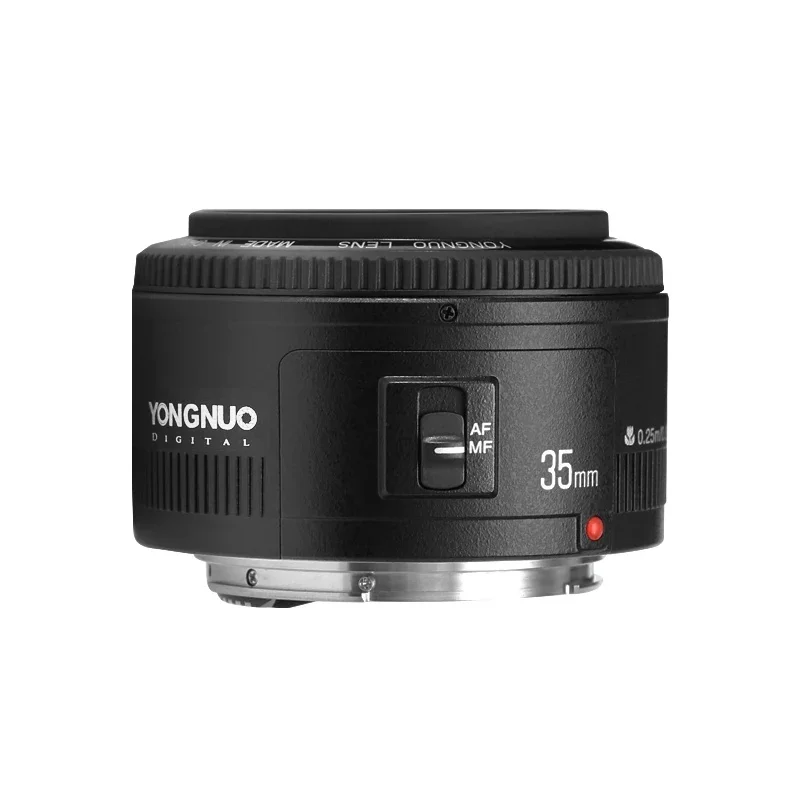 YONGNUO 35mm F2 Camera Lens for Canon - Wide Angle AF MF