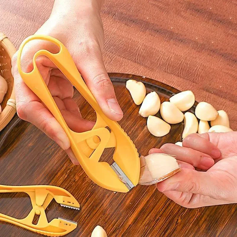 Garlic Stripper Manual Garlic Peeler Lightweight Practical Kitchen Tools Non-toxic Safety Gadget Garlic Peeling Clip Tweezer