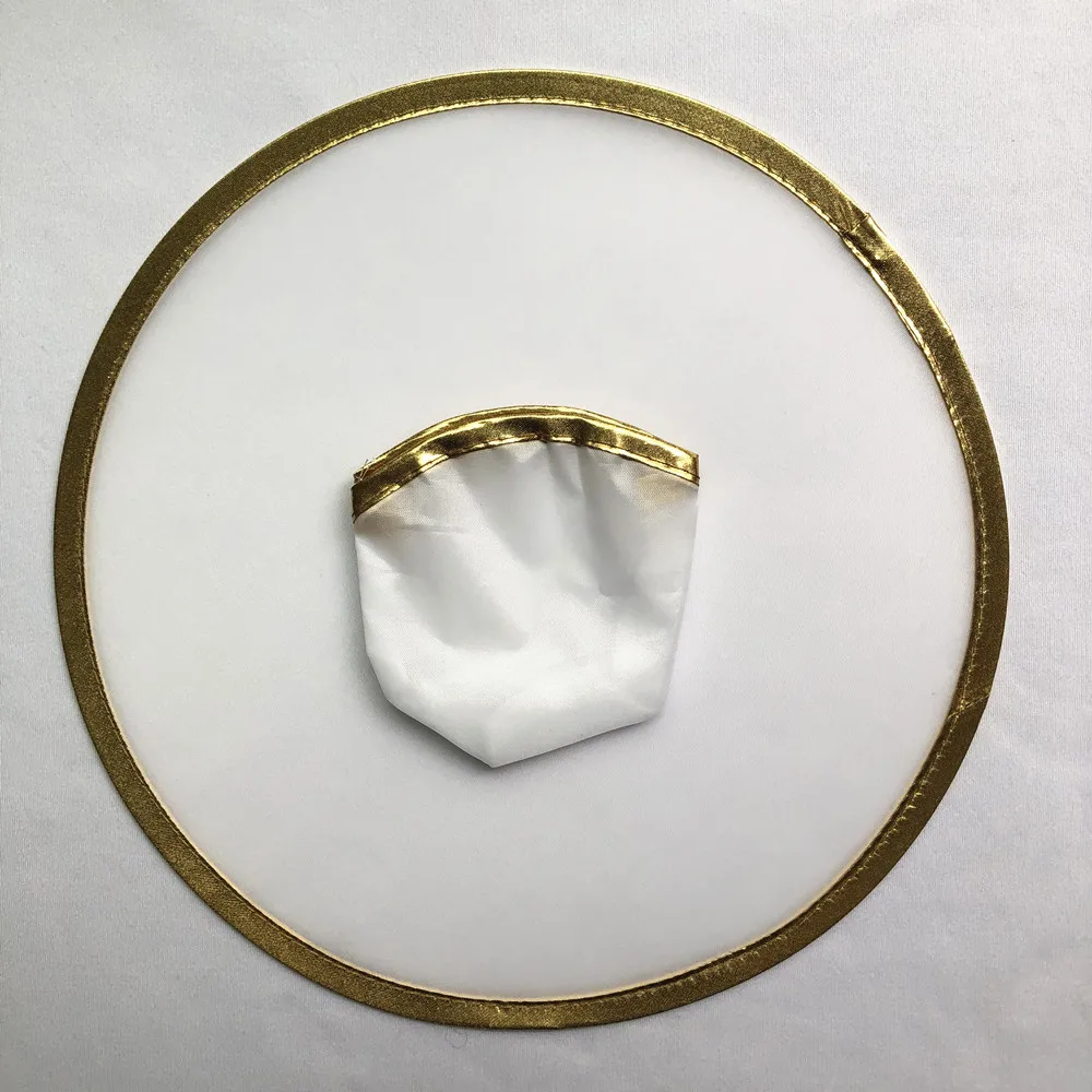 Ready To Ship 25cm Blank Polyester Round Foldable Pop Disc Fan