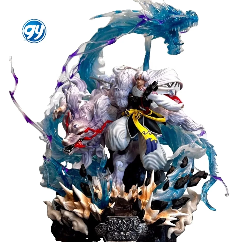 38cm Pvc Gk Inuyasha Sesshoumaru Anime Action Figure Collectible ...