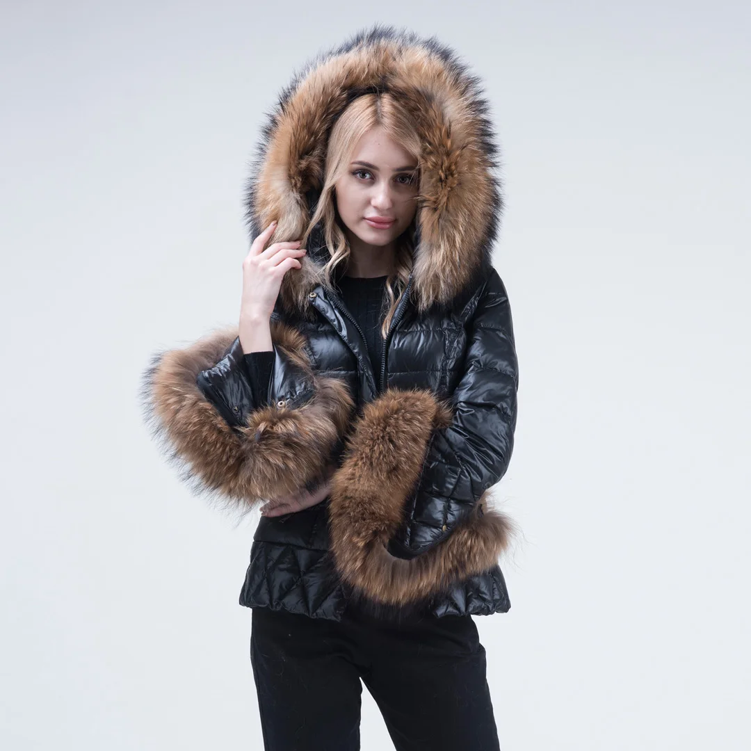 Fashion Style Parka Down Jacket Real Raccoon Fur Hooded Coat Winter Women  Puffer Coat Woman - Buy Down Jackets Coats For Women Winter Fashion,Women's  Puffer Coat,Women's Clothing Puffer Coat Product