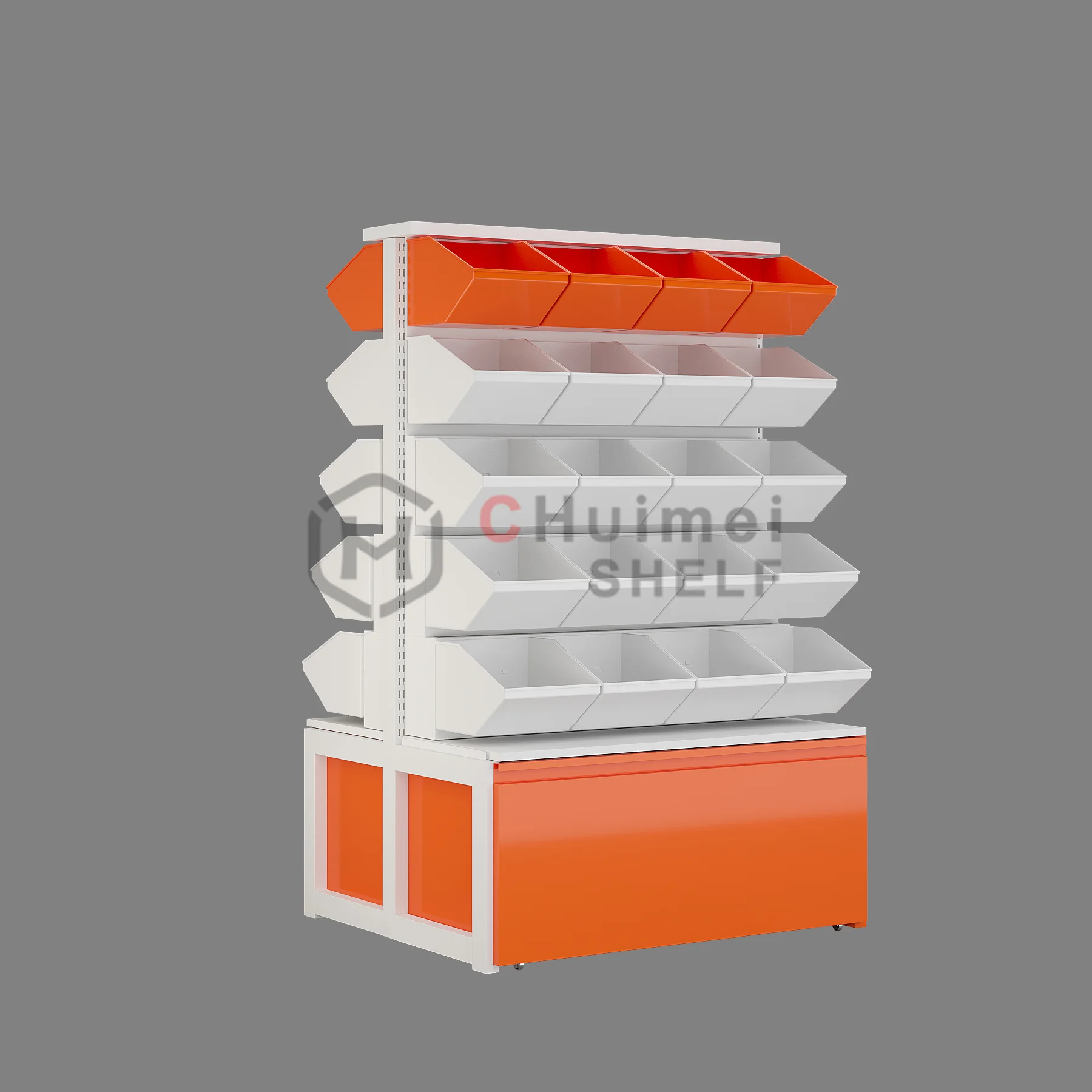 Retail Candy Store Interior Display Fixtures Customized Candy Shop