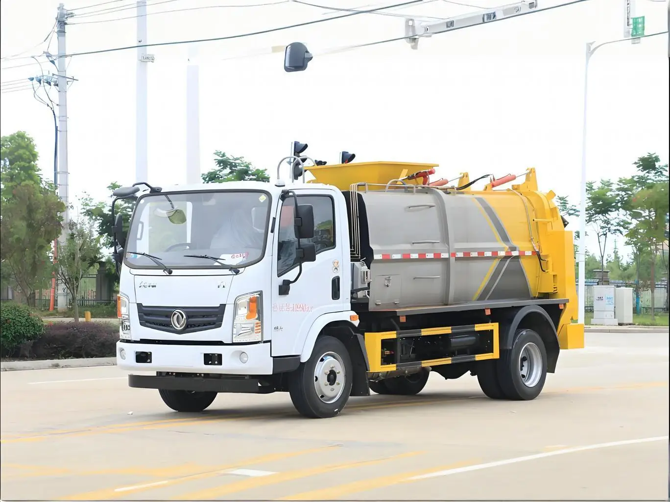 Factory Price 8 Cubic Meter Transporting Kitchen Food Waste Kitchen Waste Truck Garbage Truck