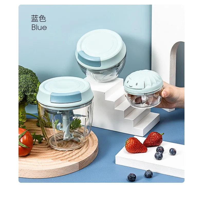 Mini Kitchen Gadgets Manual Garlic Meat Foam Vegetable Chopper