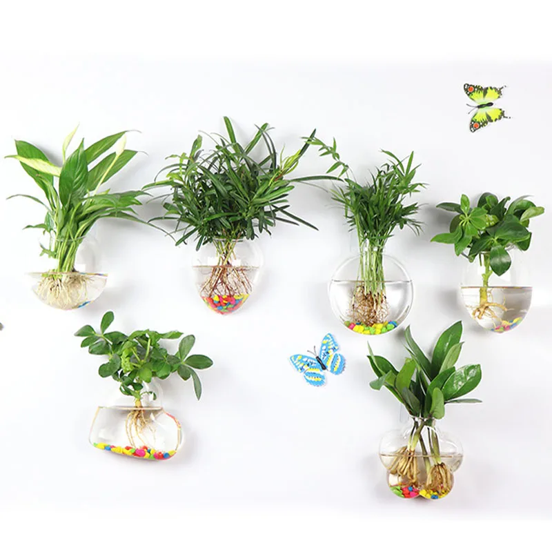 Домашний декор Ywbeyond, комнатная настенная гидропонная стеклянная ваза, станция для разведения растений в террариуме