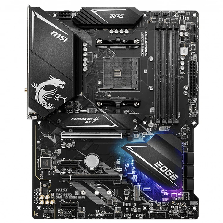 MSI MPG B550 GAMING EDGE WiFi マザーボード 中古 MSI MPG B550 GAMING EDGE WIFI中古ゲーミングマザーボードとAMDB550