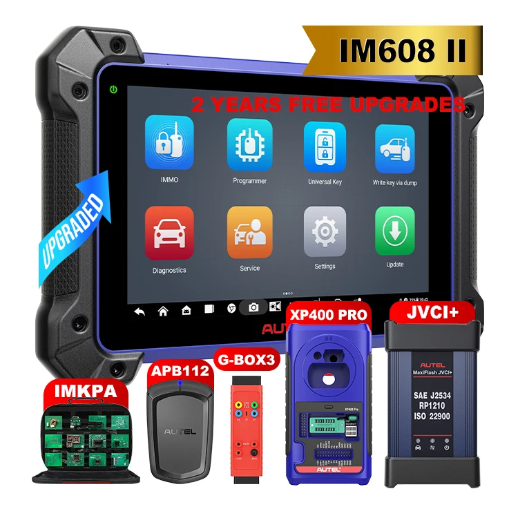 Professional  autel Im608ii  Im608 2 Im608pro 608 Obd 2 Locksmith Tools Key Fob Programmer Diagnostic Automotive Scanner