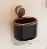 Suction-cup storage bucket-main body black walnut wood