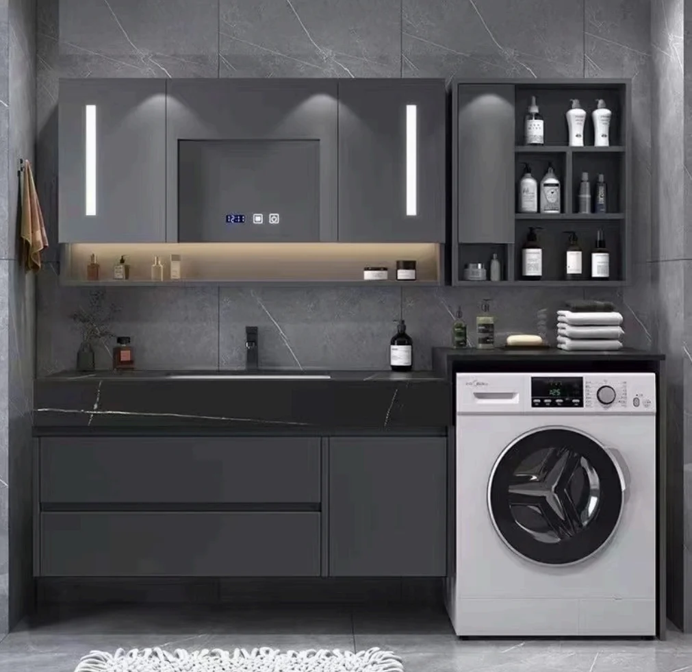 Factory Direct Sales Floor Mounted With Laundry Under Sink Storage Bathroom Cabinet