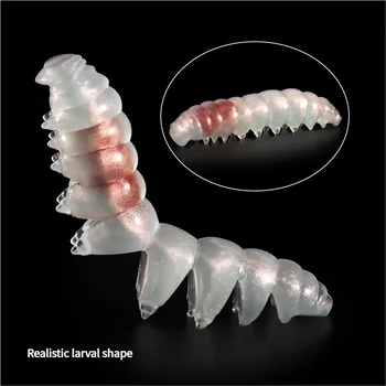 Floating Poor Worm TPR 5cm 7cm 11pcs/bag Good Elasticity Plastic Artificial Soft Bait Saltwater Fishing Soft Lure – Soft Lure – view 5
