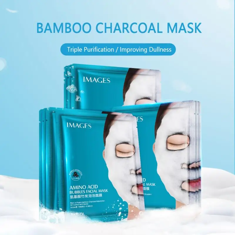 Amino Acid Bamboo Charcoal Bubble Facial Mask Deep Purifying
