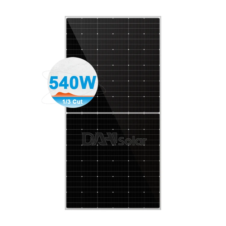Best solar panel company mono 535w 540w 545w 182mm 1/3 cut solar panels on flat roof for electricity