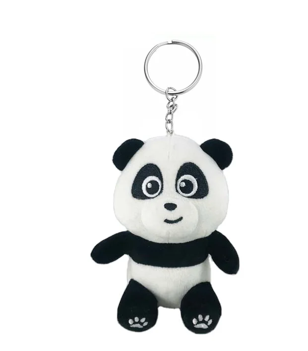 HOLIDYOYO Cute Plush Panda Keychain Stuffed Animal Keyring Panda Key Holder  Animal Keychain Pendant for Handbag Backpacks