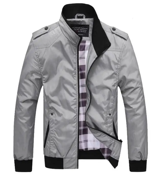 Fashion Jacket Casual Windbreaker Coat Men Spring Autumn New Hot Outwear Stand Slim Jackets_voghion.com