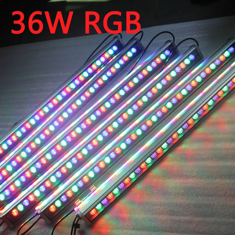 IP65, 1000 мм, водонепроницаемые наружные декоративные светильники для зданий, 36 Вт, светодиодная настенная шайба для отеля