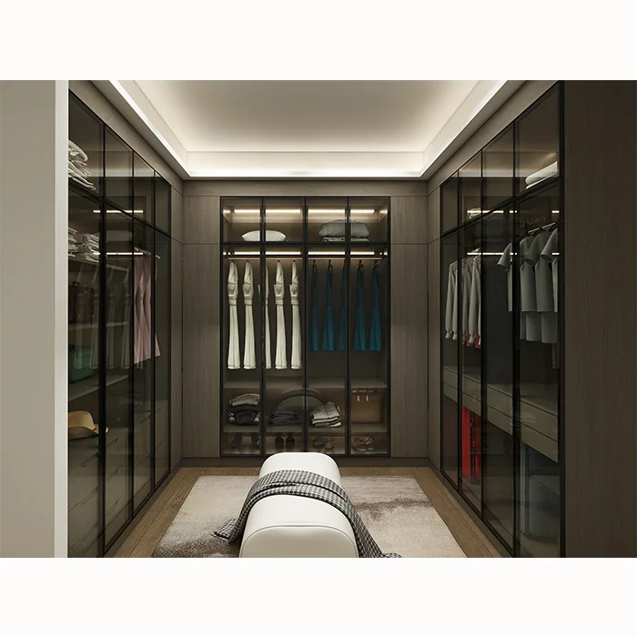 Modular White Drawers for Inside Wardrobe Cabinet Set Narrow Cloakroom