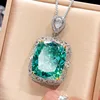 Para green pendant with Chopin chain A