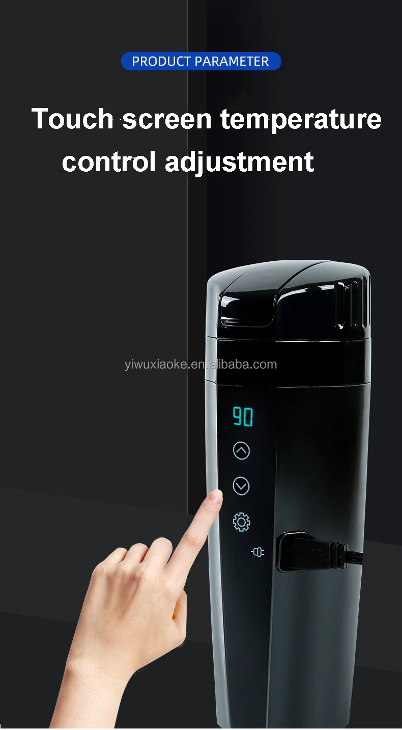Electric Smart 12v Travel Temperature Control Car Coffee Water Heating Kettle Bottle Mug Buy