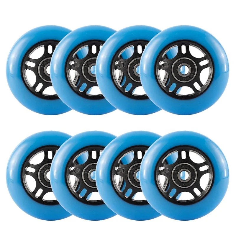 インラインスケート用 PUウィール 耐久性 72mm 76mm 80mm 84mm