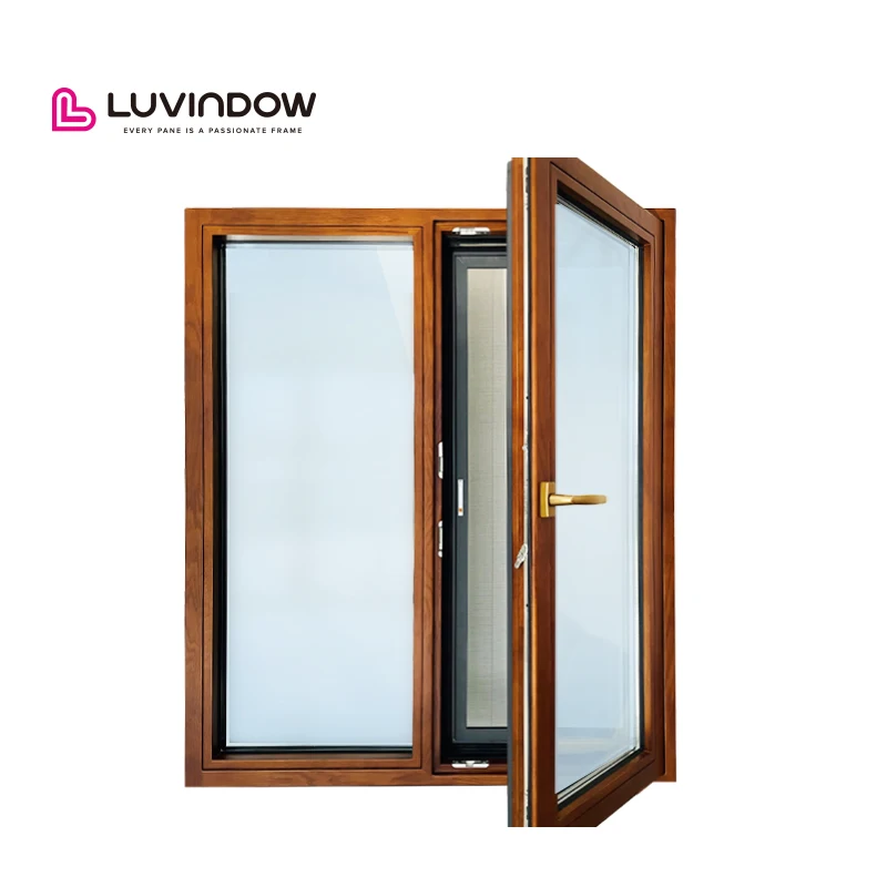 European Style Window Grill Design Tilt Turn Swing Windows Soundproof Double Glazing Graphic Design Solution for European Blinds