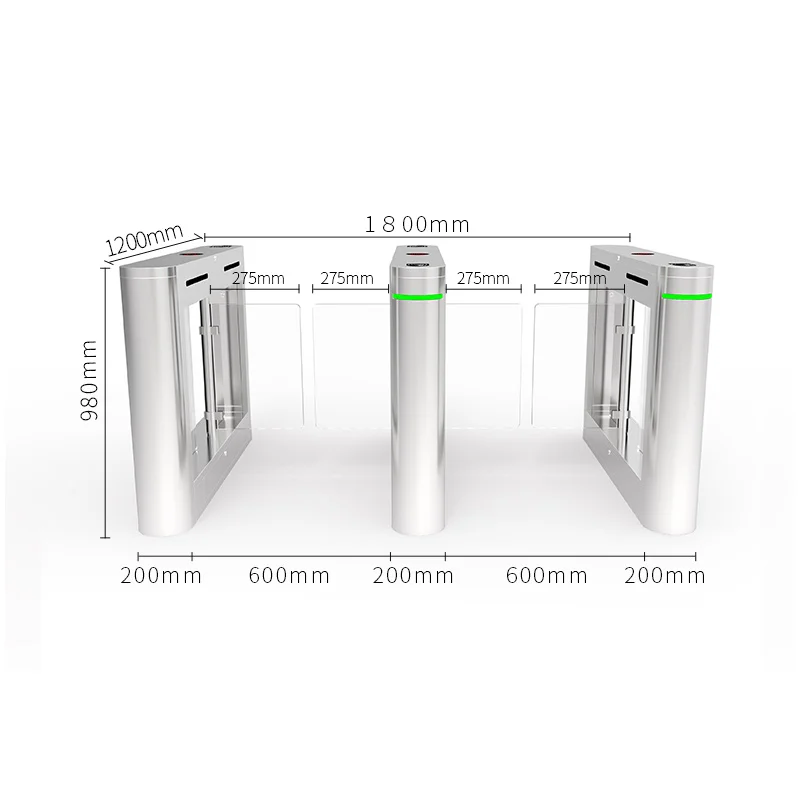 Access Control System Turnstile metro station Swing Barrier Gate Factory Direct Sale