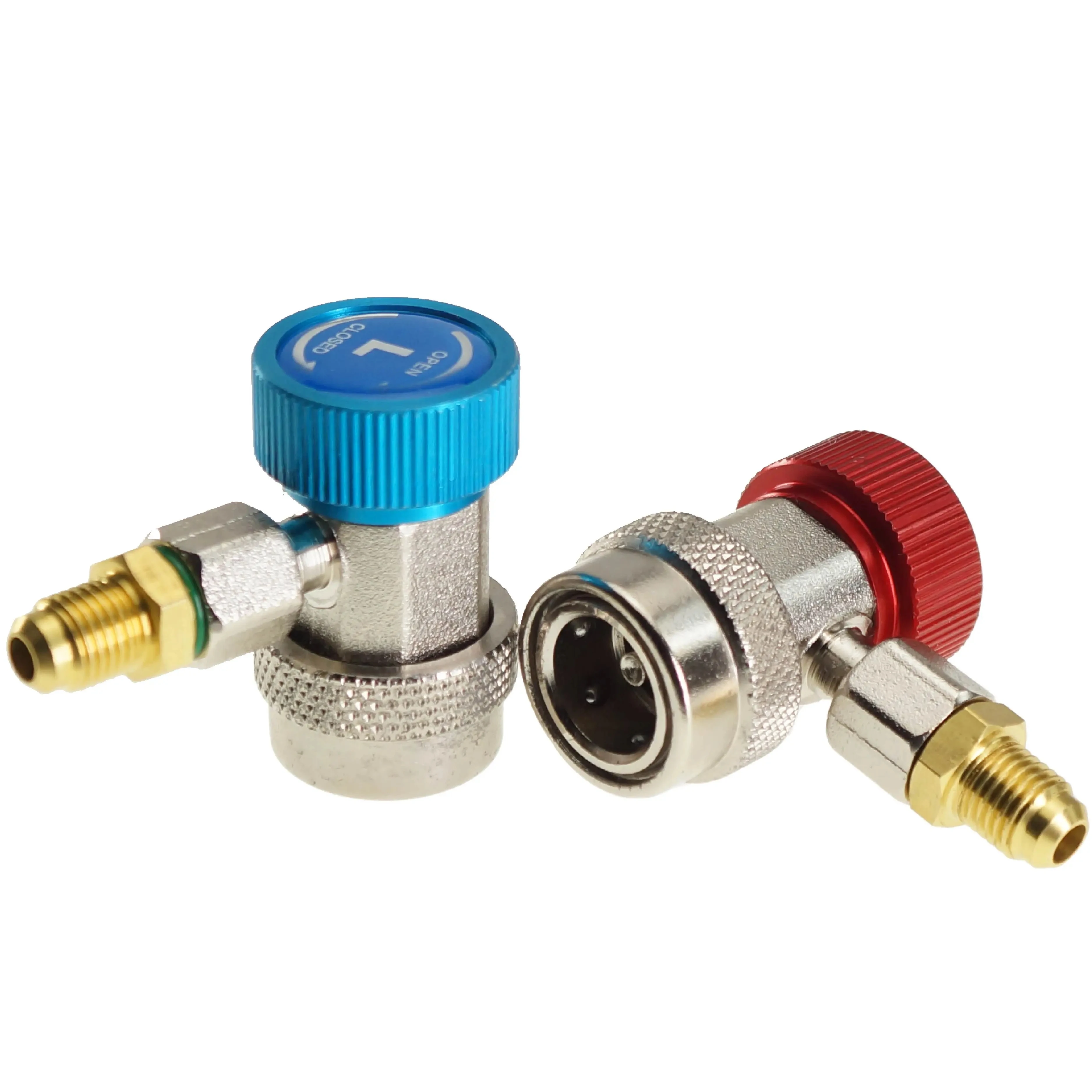 Adaptateur Rapide R1234YF Vers R134A Côté Bas – Connecteur Climatisation Auto – Aluminium Qualité