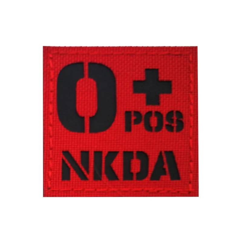 A B AB O Embroidery Tactical Patches Badge 3D Blood Type Patch Badge Velcro Military Badges Identification Chapter I.1281093732 - Foto 9
