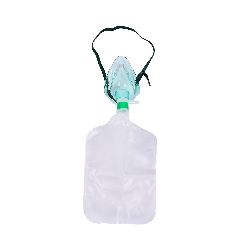 High Concentration Disposable Medical Adult Non-Rebreathing Oxygen Mask With Reservoir Bag